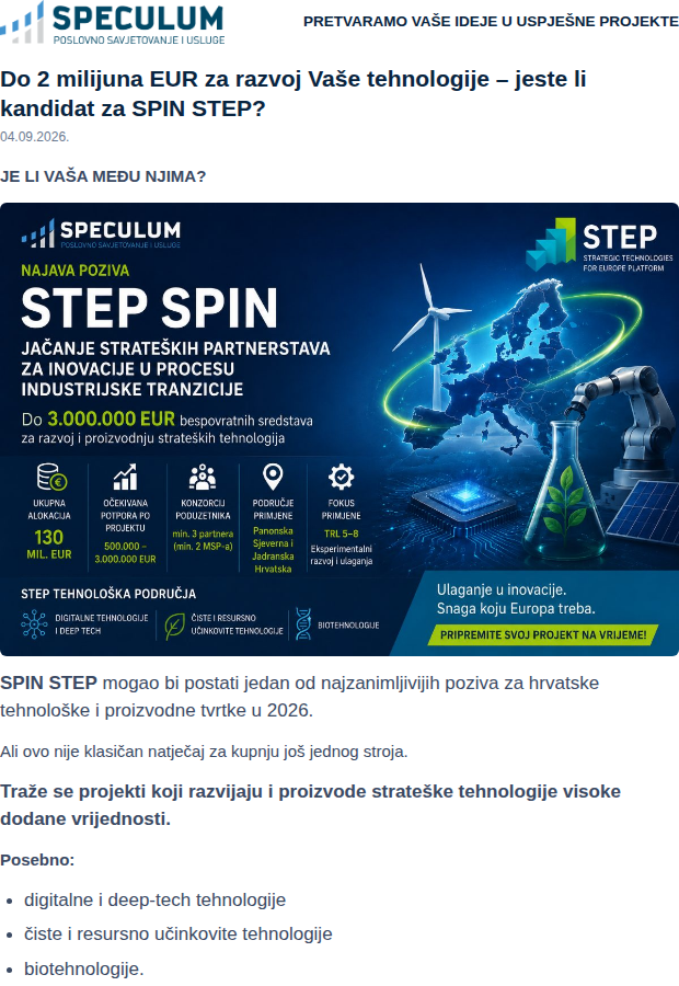 SPECULUM newsletter 03.09.2026.